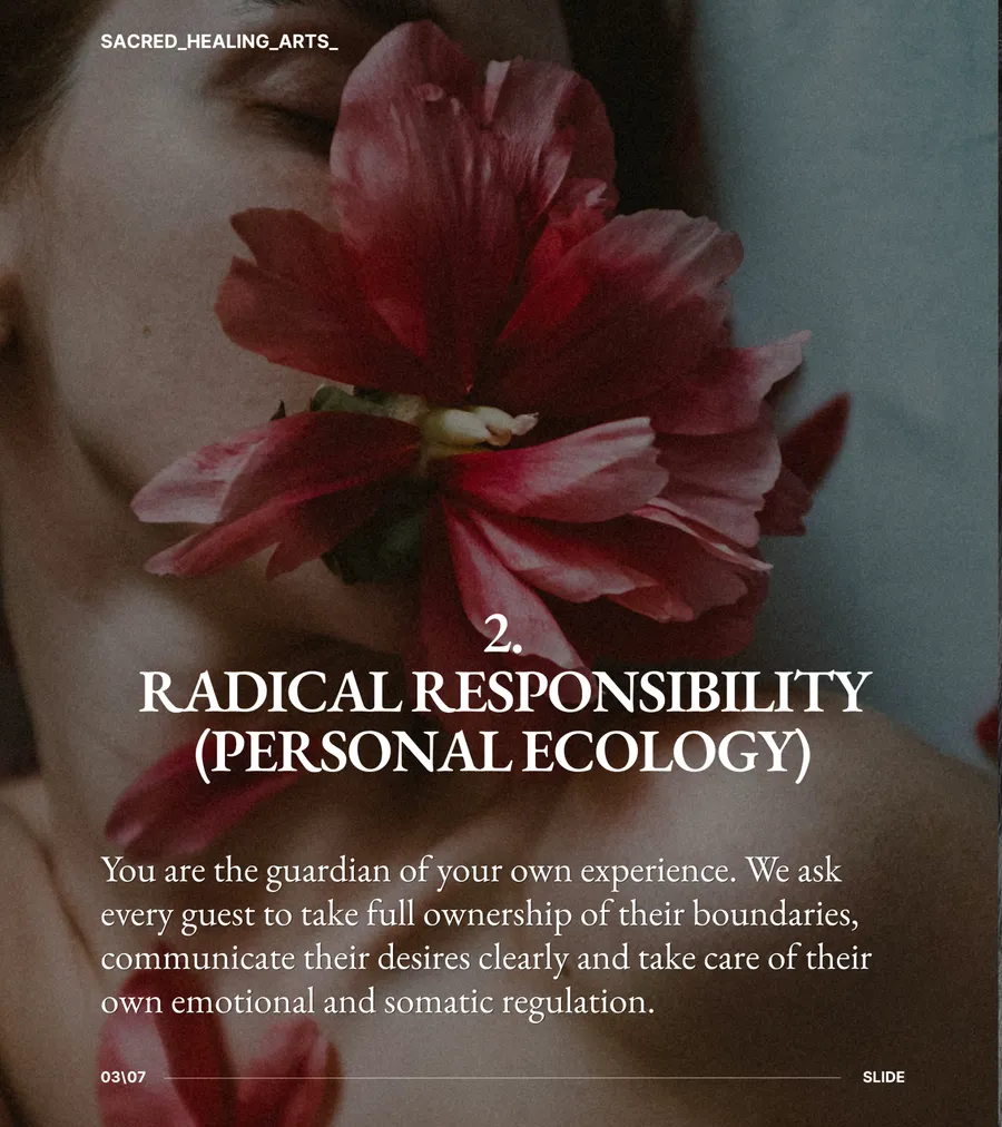 Pillar 2 of The House of Eros: Radical Responsibility, personal ecology